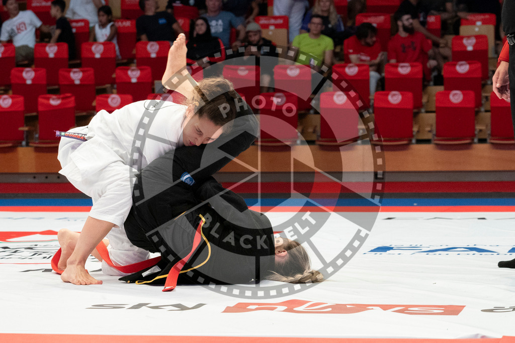 20231106PBB2359 | Fighters compete during the AJP World Master Championship in the Mubadala Arena in Abu Dhabi, Arab United Emirates, on November 6, 2023.