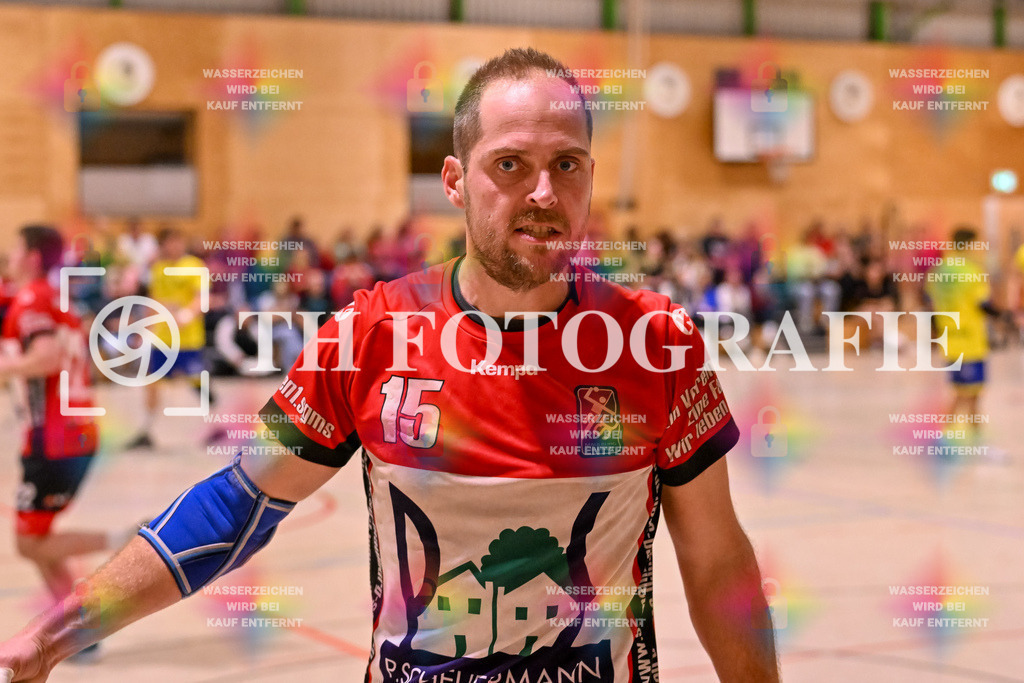 GER, SG Maulburg/Steinen - SG Allensbach/Dettingen, Handball, Landesliga Suedbaden, 2. Spieltag, Saison 2024/2025, 28.09.2024 | Daniel Winkelbeiner (SG Maulburg/Steinen, #15)GER, SG Maulburg/Steinen - SG Allensbach/Dettingen, Handball, Landesliga Suedbaden, 2. Spieltag, Saison 2024/2025, 28.09.2024Foto: TH Fotografie/Thomas Hess