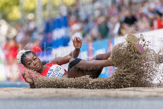 Deutsche Leichtathletik-Meisterschaften; Bochum-Wattenscheid, 25.07.2026 | Grace Monono (LG Nord Berlin), Dreisprung; Deutsche Leichtathletik-Meisterschaften am 25.07.2026 im Lorheide-Stadion, Bochum-Wattenscheid (Nordrhein-Westfalen).