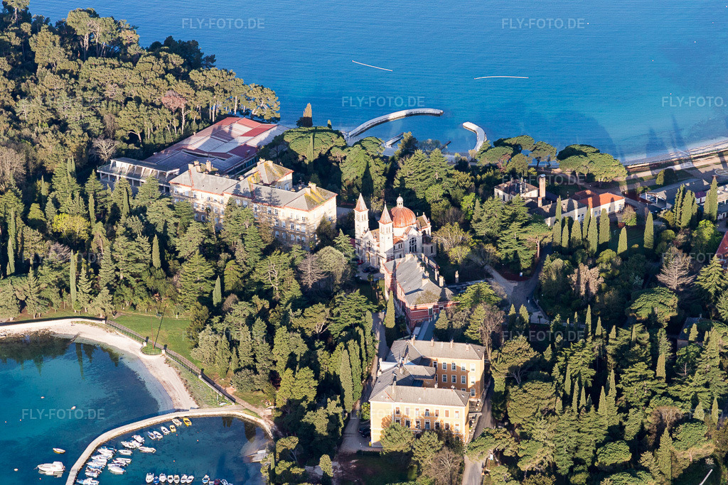 Luftbild: Ortsansicht in Rovinj im Bundesland Gespanschaft Istrien in Kroatien. Foto: IMG_106289.jpg vom 14.04.2018 durch Werner Riehm/FLY-FOTO.de