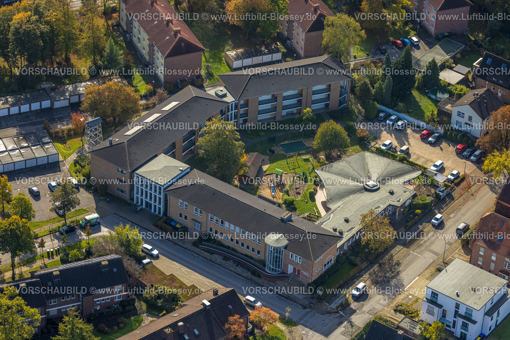 Luenen241012359 | Luftbild, Johanneshaus Wethmar und evang. Kindergarten Johannes, Wethmar, Lünen, Ruhrgebiet, Nordrhein-Westfalen, Deutschland