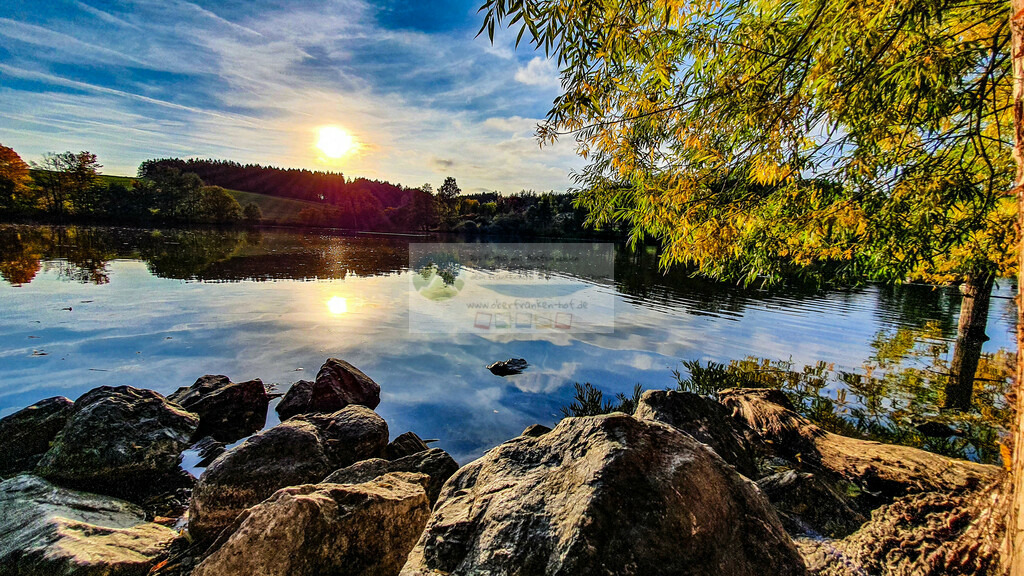 Pfaffenteiche Sonnenuntergang Herbst | Impressionen rund um Hochfranken - Frankenwald - Fichtelgebirge - Realisiert mit Pictrs.com