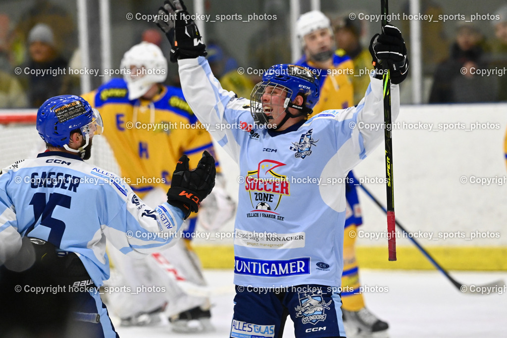 EHC Althofen vs. ESC Steindorf 27.2.2023 | #46 Maurer Julian Jubel, #15 Gasser Daniel