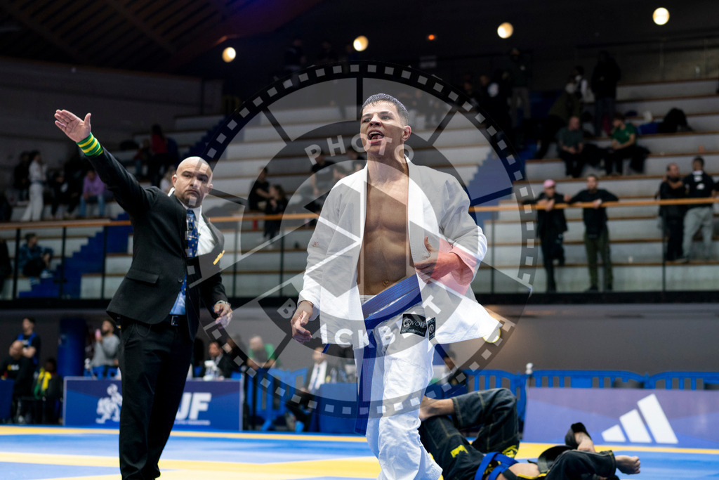 20240121PBB7597 | Fighters compete during the second day of the IBJJF European Championship in Paris, France, on January 21, 2024.