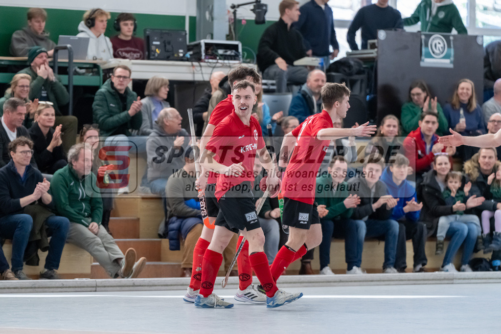 HK_20250202_102359 | 2. Bundesliga Halle Herren Club Raffelberg - Schwarz Weiss Köln am 2.2.2025 Halle am Raffelberg, Duisburg ,