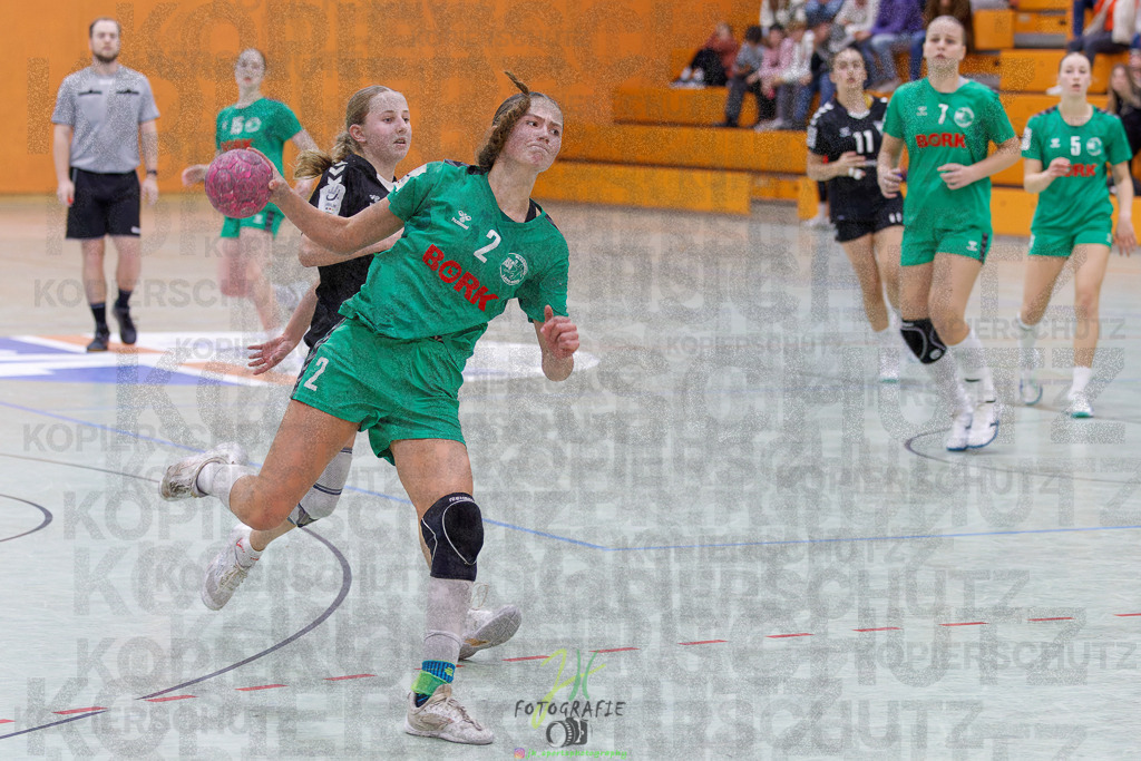 2024-10-19_351 | Jugendbundesliga B-Jugend weiblich; HSG Kleenheim/Langgöns - Longericher SC am 19.10.2024 in Oberkleen (Weidig-Halle) - Realisiert mit Pictrs.com