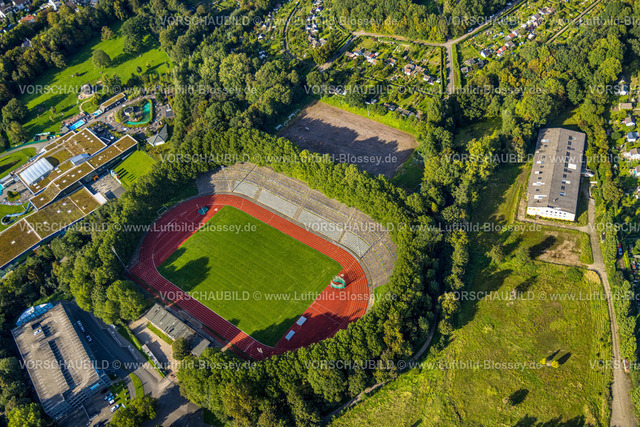 Hagen230903171 | Luftbild, Ischelandstadion und Westfalenbad, Altenhagen, Hagen, Ruhrgebiet, Nordrhein-Westfalen, Deutschland