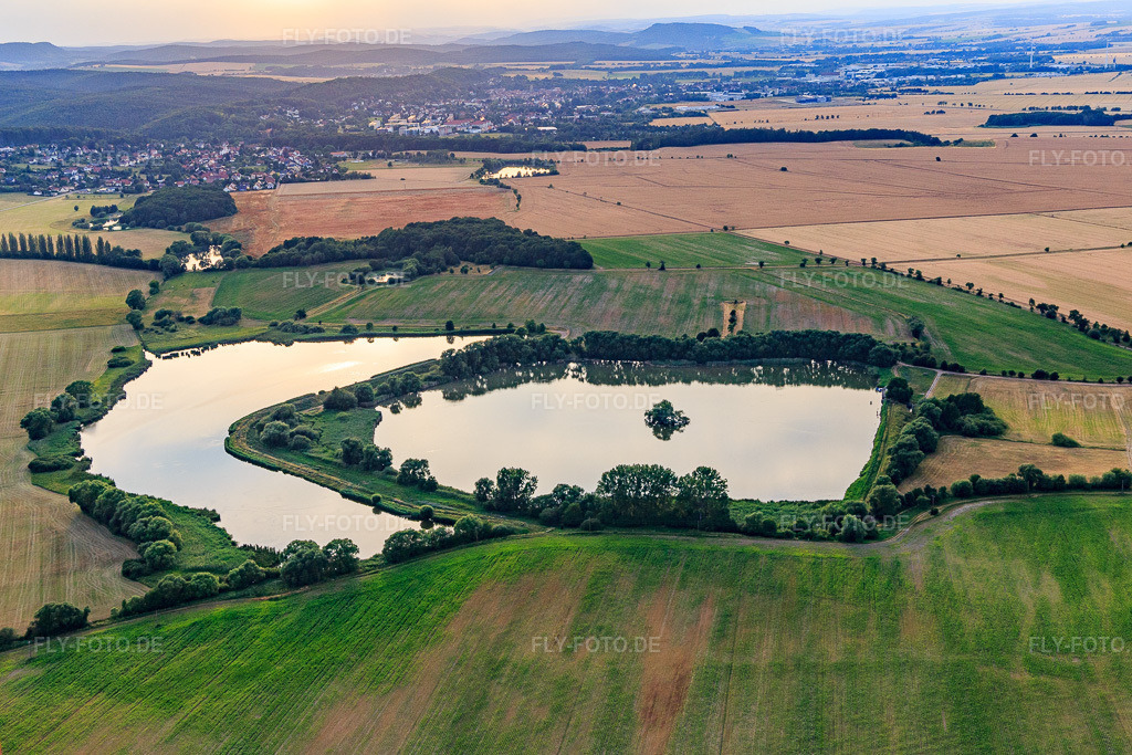 Luftbild: Crumbacher Teiche in Friedrichroda im Bundesland Thüringen in Deutschland. Foto: IMG_116116.jpg vom 10.07.2019 durch Werner Riehm/FLY-FOTO.de