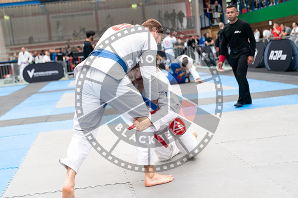 20230826PBB56001 | Fighters compete during the AJP INTLPRO BJJ and grappling competition in Hamburg, Germany, on August 26 2023.