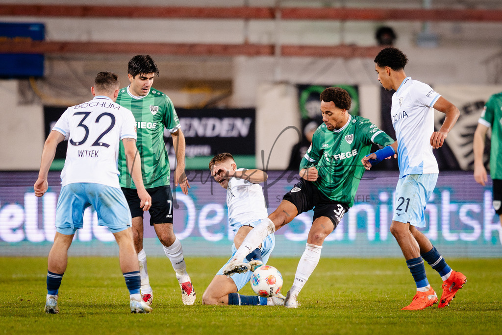 2. Bundesliga, Saison 2025/26, 21. Spieltag: SC Preußen Münster - VfL Bochum | Münster, 06.02.2026: 2. Bundesliga, 21. Spieltag, SC Preußen Münster gegen VfL Bochum im LVM-Preußenstadion in Münster. Foto: sportfotografie.ms | Markus Paletta - Realisiert mit Pictrs.com