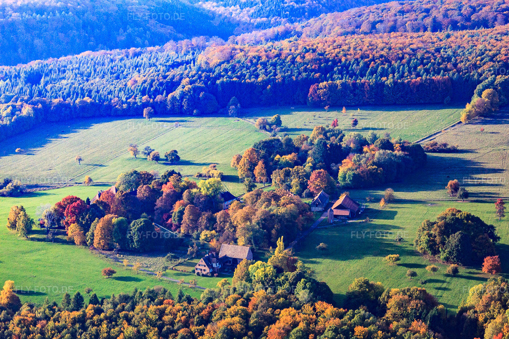 Luftbild: Ortsteil La Verrerie in Lembach im Bundesland Bas-Rhin in Frankreich.Foto: IMG_54091.jpg vom 21.10.2012 durch Werner Riehm/FLY-FOTO.deAuflösung des Originals: 4752 x 3168 px