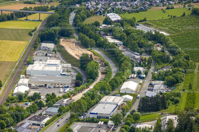 Meschede220601041 | Luftbild, Logistikzentrum Spedition Häger, Im Öhler, Velmede, Bestwig, Sauerland, Nordrhein-Westfalen, Deutschland