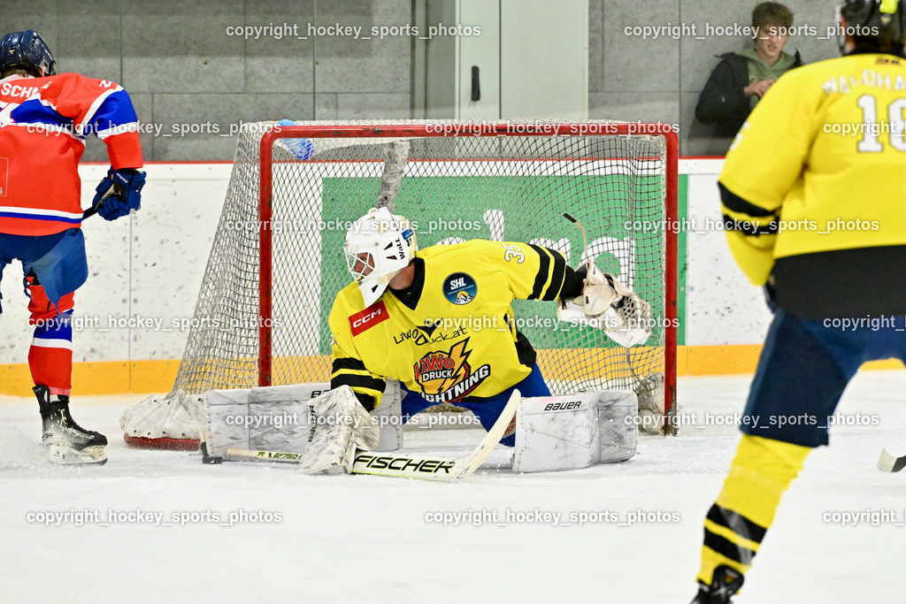 Sunshine Hockey League Spieltag 4. | #35 Fabian Horn Liwodruck Lightning, Sunshine Hockey League Spieltag 4., Sunshine Hockey League Spieltag 4. am 27.06.2025 in Ferlach (Eishalle Ferlach ), Austria, (Photo by Bernd Stefan)
