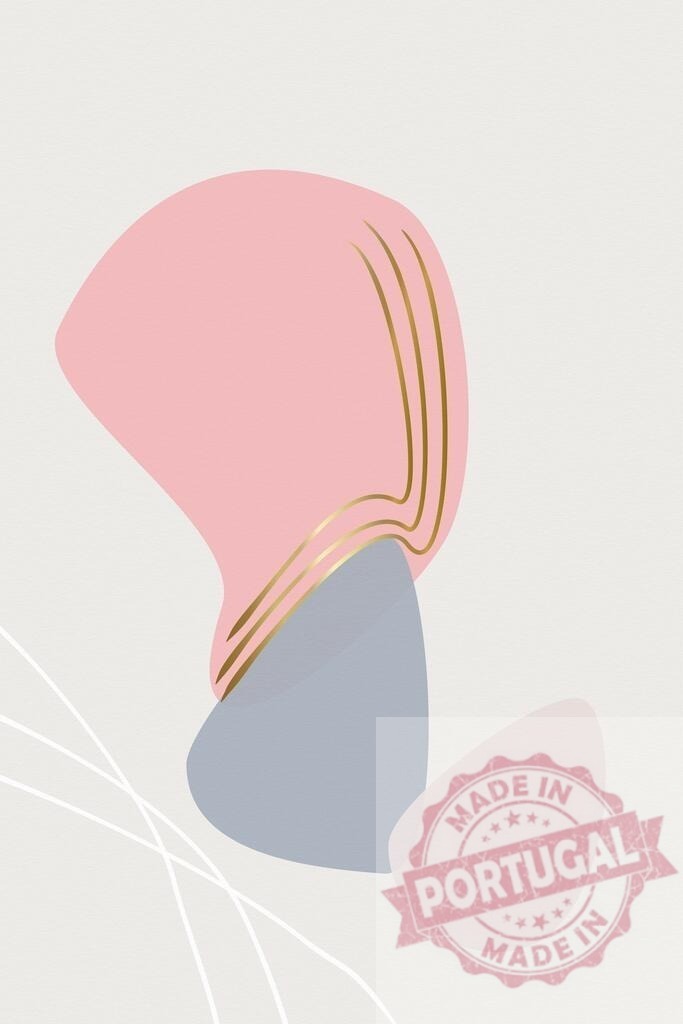Abstract organic shapes with gold lines background | Pastel abstract organic shapes creating a modern background with golden lines - Realized with Pictrs.com
