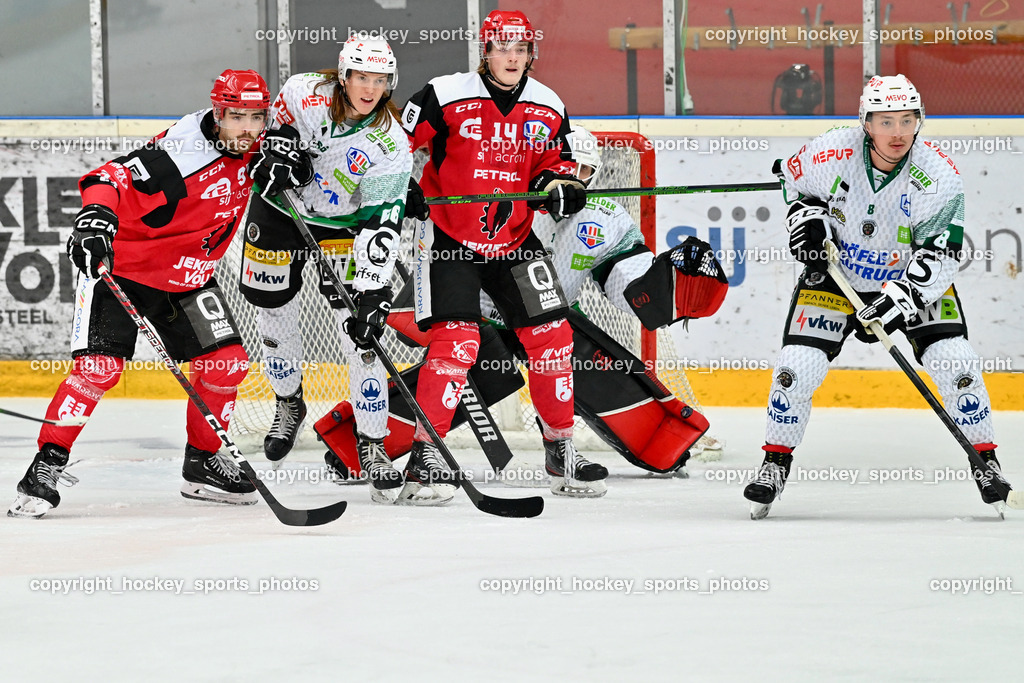 HDD Jesenice vs. EC Bregenzerwald 30.9.2022 | #97 Ulamec Luka, #66 Metzler Manuel, #14 Lesnicar Tias, #8 Matzka Moritz