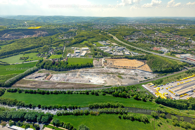 Hagen230501787Hohenlimburg | Luftbild, Abriss Dolomitwerke für Bau Industriepark Dolomitstraße, Hohenlimburg, Hagen, Sauerland, Nordrhein-Westfalen, Deutschland