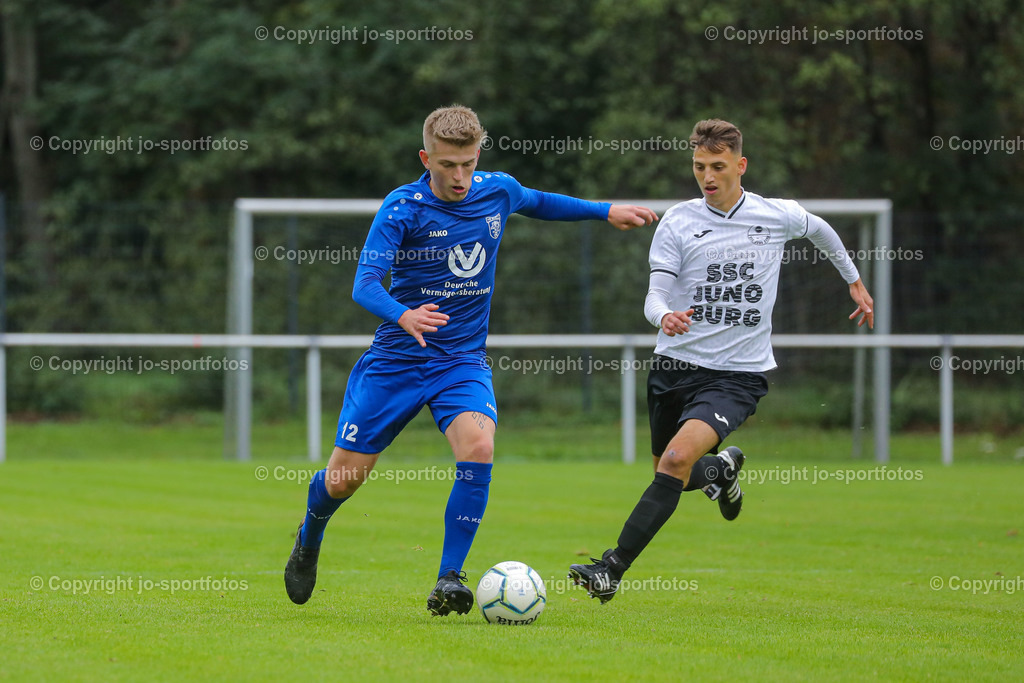 870A3012 | 25.09.2022; Verbandsliga Mitte; Rasenplatz Burg; SSC Juno Burg : VfB Marburg; Ergebnis 1:2 (0:0)