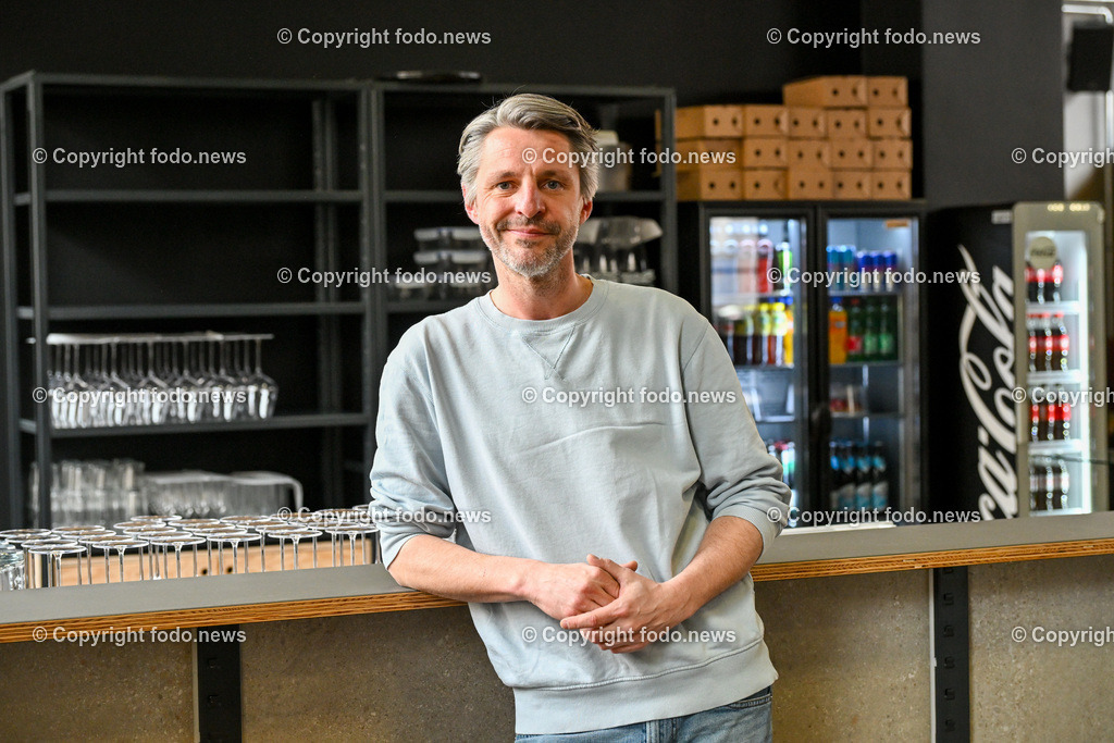 Schachermayer Linz_ Jugendzentrum Last_ 01.03.2024-1 | 01.03.2024, Schachermayer Linz, AUT, Jugendzentrum Last, im Bild Winni Ransmayr (Projektleiter) im Last Spice (Pizzeria)