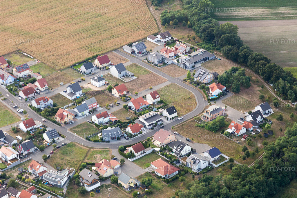 Luftbild: Neupotz, Hardtwald im Ortsteil Hardtwald in Neupotz im Bundesland Rheinland-Pfalz in Deutschland. Foto: IMG_094546.jpg vom 02.09.2016 durch Werner Riehm/FLY-FOTO.de