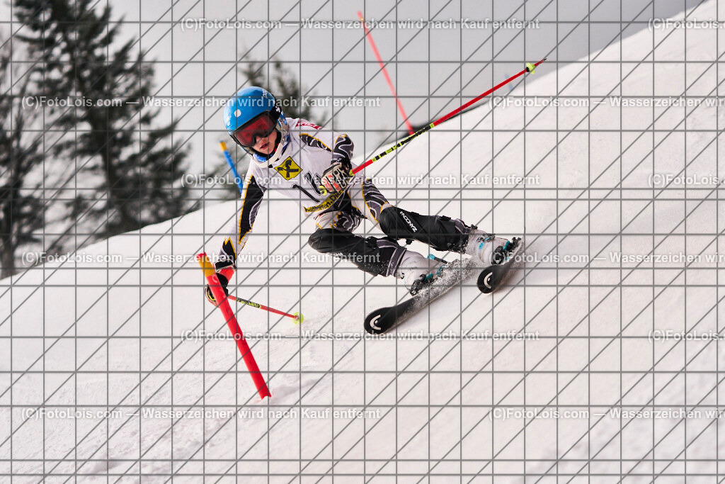 ALP3068_KinderCup-SL_STMK_Strallegg_Santner Michael | Raiffeisen KINDERCUP Alpin, SLALOM auf der JogllandStreif in Strallegg am So 23. Februar 2025. Veranstaller: Steirischer Skiverband (5000). Skiunion Strallegg (5197).