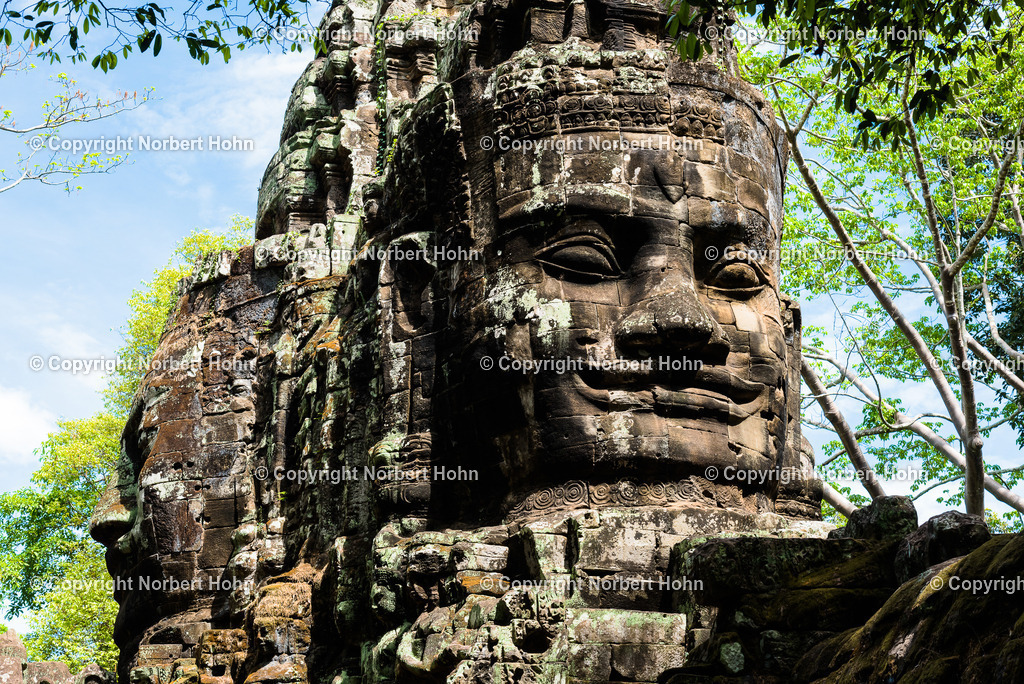 Reisefotografie - Asien - Kambodscha | Bayontempel im kambodschanischen Tempelbezirk Angkor Wat. - Realisiert mit Pictrs.com