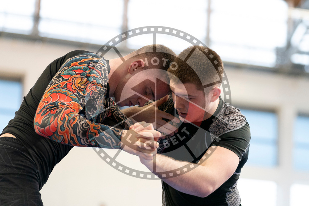 20240316PBB0791 | Athletes compete during the ADCC Eastern European Open grappling Competition in Poznan, Poland, on March 16, 2024.