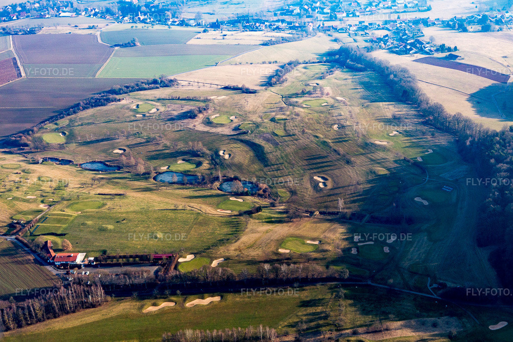 Luftbild: Brombachtal, Golfplatz im Ortsteil Kirchbrombach in Brombachtal im Bundesland Hessen in Deutschland. Foto: IMG_096759.jpg vom 15.02.2017 durch Werner Riehm/FLY-FOTO.de