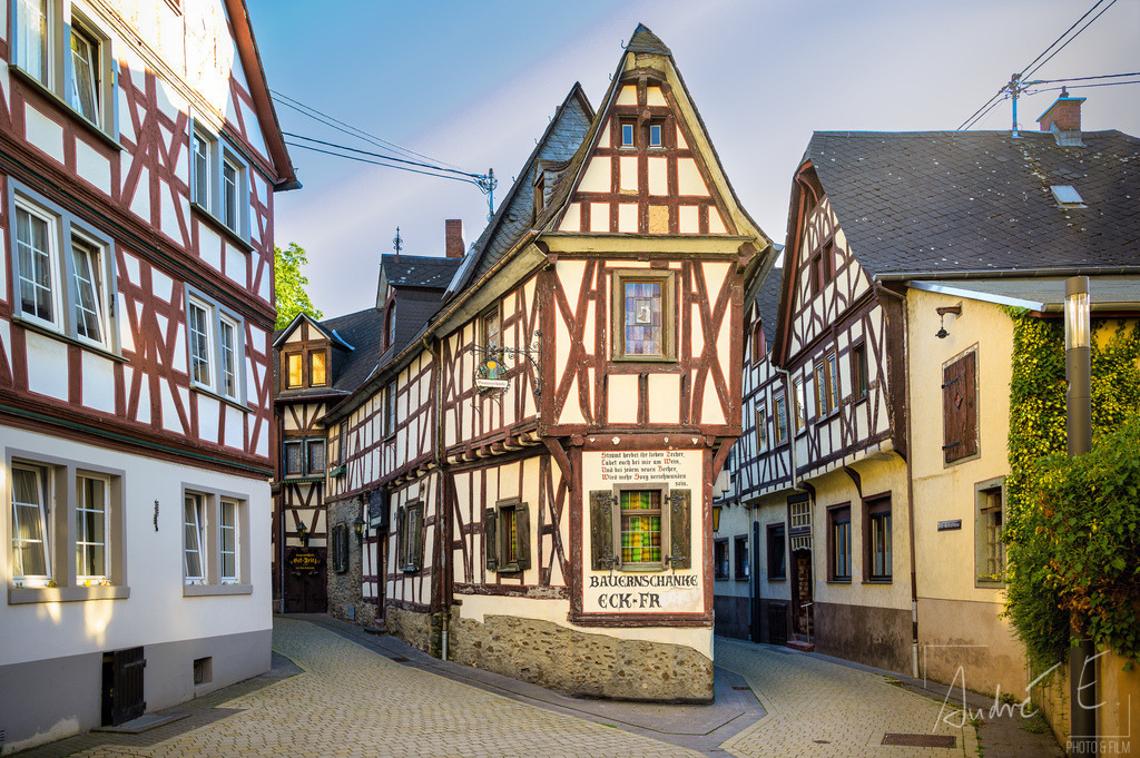 Das Fachwerkviertel Braubach | Online Foto-Shop von André Engelhardt, Filmemacher und Fotograf. Fine Art Prints, Kunstdrucke, Fotogeschenke, Souvenirs von Mosel, Rhein und mehr. 