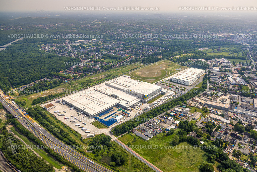 Oberhausen250516811 | Luftbild, EDEKA Rhein-Ruhr Zentrallager, Picnic FCA Oberhausen GmbH E-Food-Lager, Baustelle Schwarze Heide,Schwarze Heide, Oberhausen, Ruhrgebiet, Nordrhein-Westfalen, Deutschland