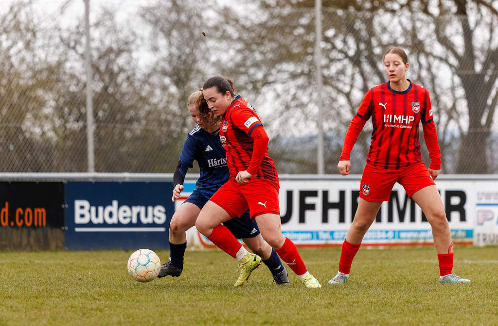 HÄRFCH_260404_3-66 | FC Härtsfeld 03 vs. 1.FC Heidenheim 1846 II, Fußball, Frauen, Bezirksliga, 2025/2026, 11. Spieltag, 04.04.2026 in Dunstelkingen (Foto: Michael Bulling) - Realisiert mit Pictrs.com