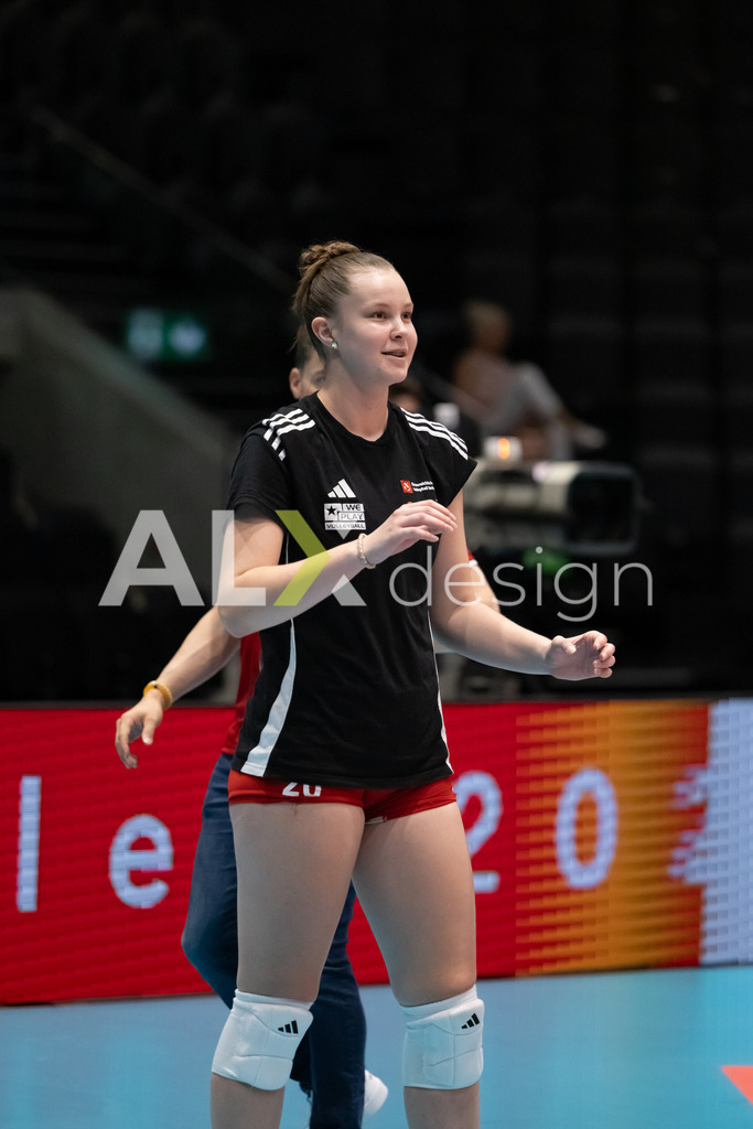 Austria v Switzerland - CEV European League Women | KRIENS, SWITZERLAND - JUNE 14: DIANA VAVREK of Austria during the CEV European League match between Austria and Switzerland at Pilatus Arena on June 14, 2026 in Kriens, Switzerland. - Realisiert mit Pictrs.com