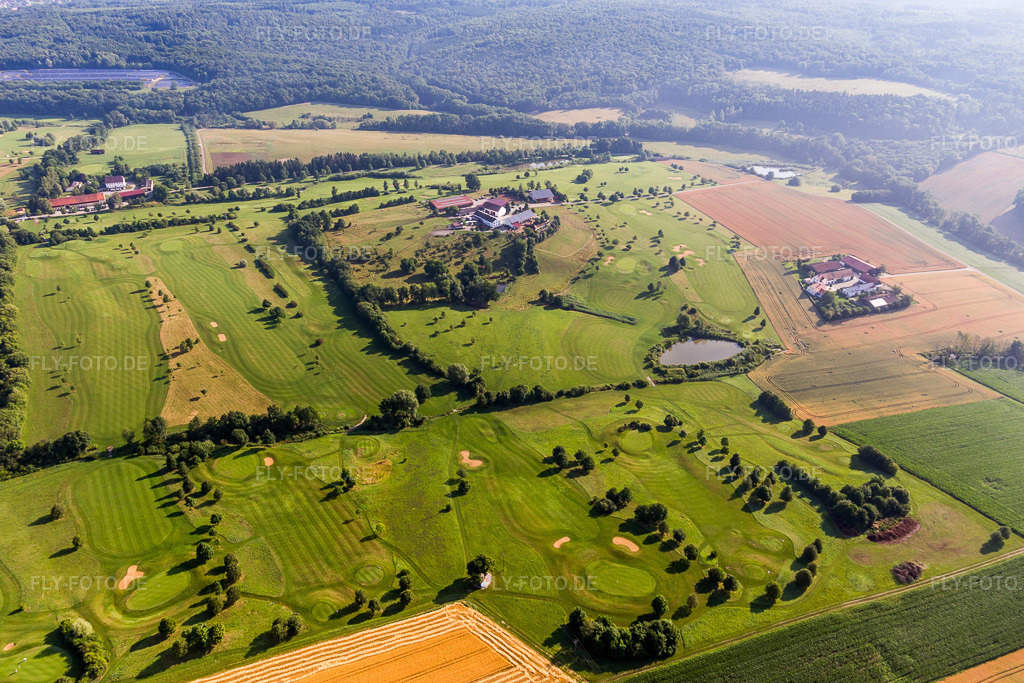 Luftbild: Golfclub Donauwörth Gut Lederstatt in Donauwörth im Bundesland Bayern in Deutschland. Foto: IMG_101754.jpg vom 08.07.2017 durch Werner Riehm/FLY-FOTO.de