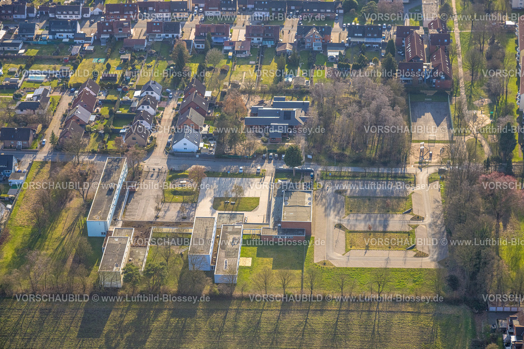 Hamm260203245 | Luftbild, Friedrich-List-Berufskolleg mit Schulhof (Nebenstelle), Kindergarten Arche Noah Kita, Muntenburgstraße, Stadtbezirk Herringen, Hamm, Ruhrgebiet, Nordrhein-Westfalen, Deutschland