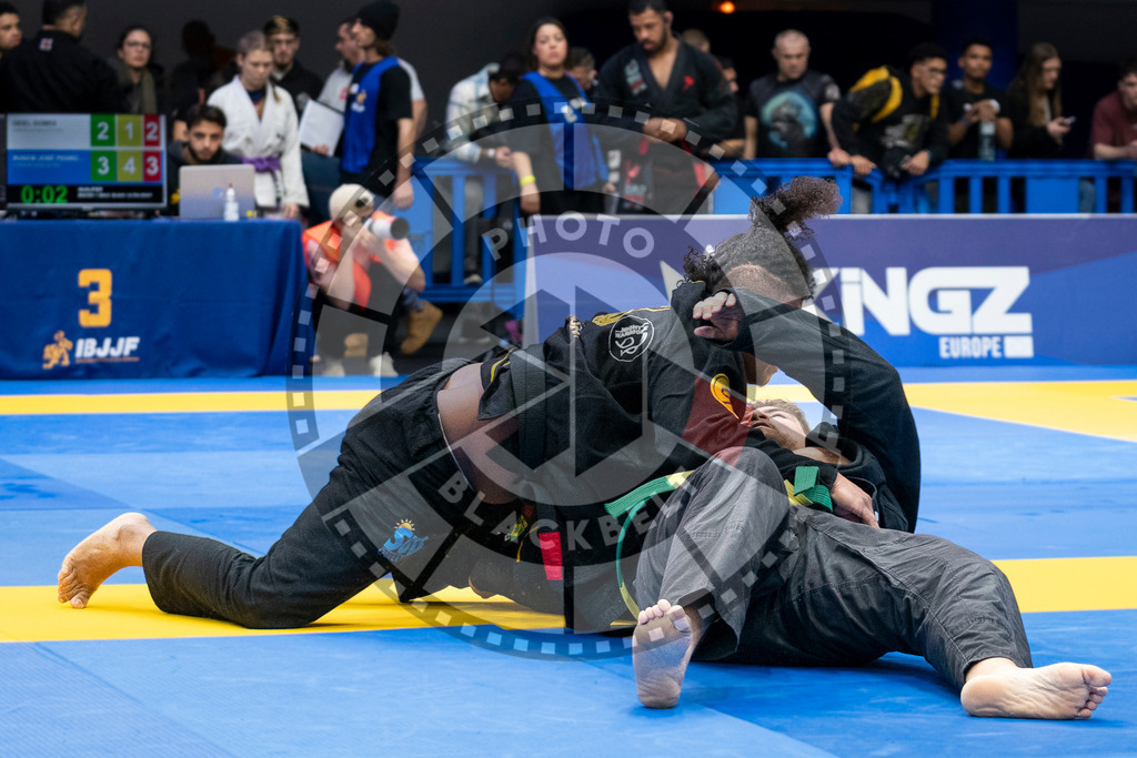 20240123PBB03658 | Fighters compete during the second day of the IBJJF European Championship in Paris, France, on January 23, 2024.
