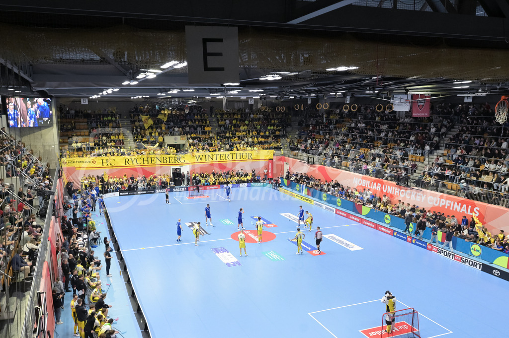 Zug United vs HC Rychenberg - 22. February 2025 | Zug United vs HC RychenbergSporthalle Wankdorf, BernSpielbeginn in der Wankdorf-Halle.Bild: Sportfotografie Markus Aeschimann | www.markus-aeschimann.ch - Realisiert mit Pictrs.com