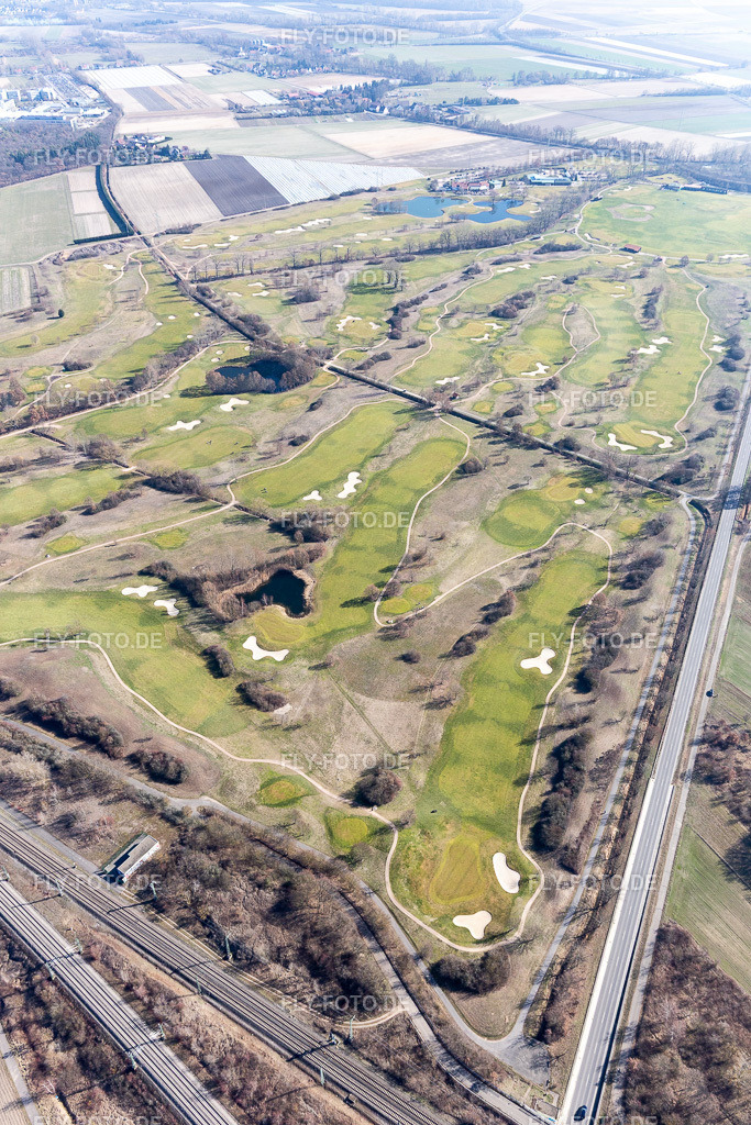 Golfplatz Kurpfalz | Luftbild: Golfplatz Kurpfalz in Limburgerhof im Bundesland Rheinland-Pfalz in Deutschland. Foto: IMG_112823.jpg vom 27.02.2019 durch Werner Riehm/FLY-FOTO.de - Realisiert mit Pictrs.com