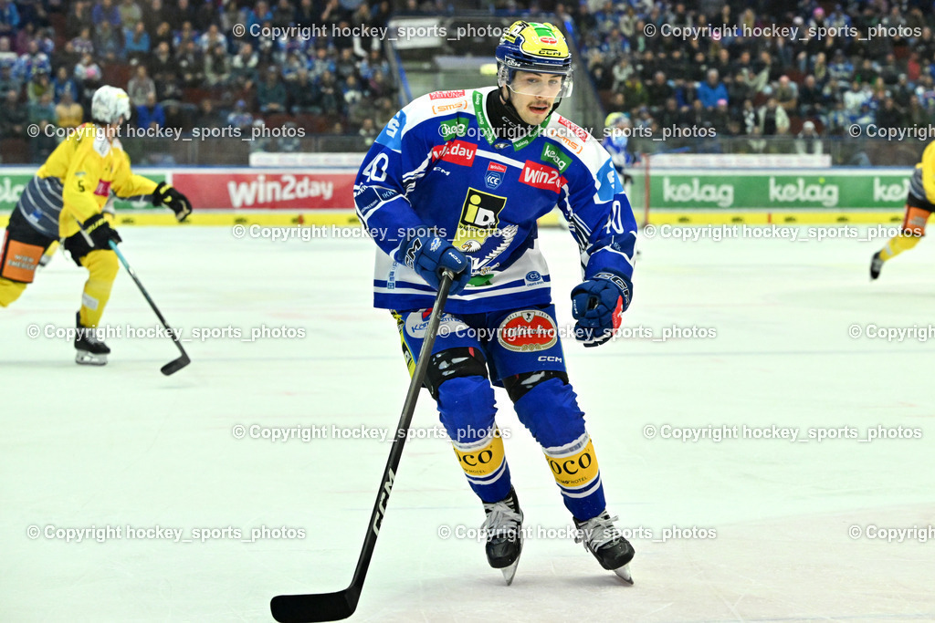 EC IDM WÄRMEPUMPEN VSV vs. Vienna Capitals | #40 Elias Wallenta EC VSV, EC IDM WÄRMEPUMPEN VSV vs. Vienna Capitals, EC IDM WÄRMEPUMPEN VSV vs. Vienna Capitals am 16.11.2025 in Villach (Stadthalle Villach), Austria, (Photo by Bernd Stefan)