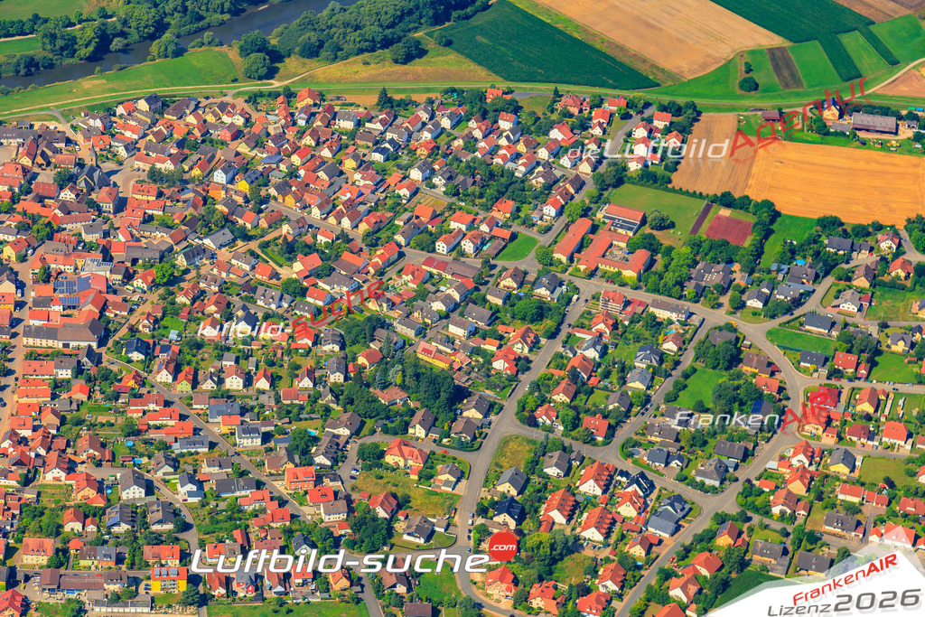 Die Luftaufnahme der Stadt Kemmern wurde vom UL-Flugzeug heraus erstellt ( keine Drohne )- hohe Auflösung für beste Qualität