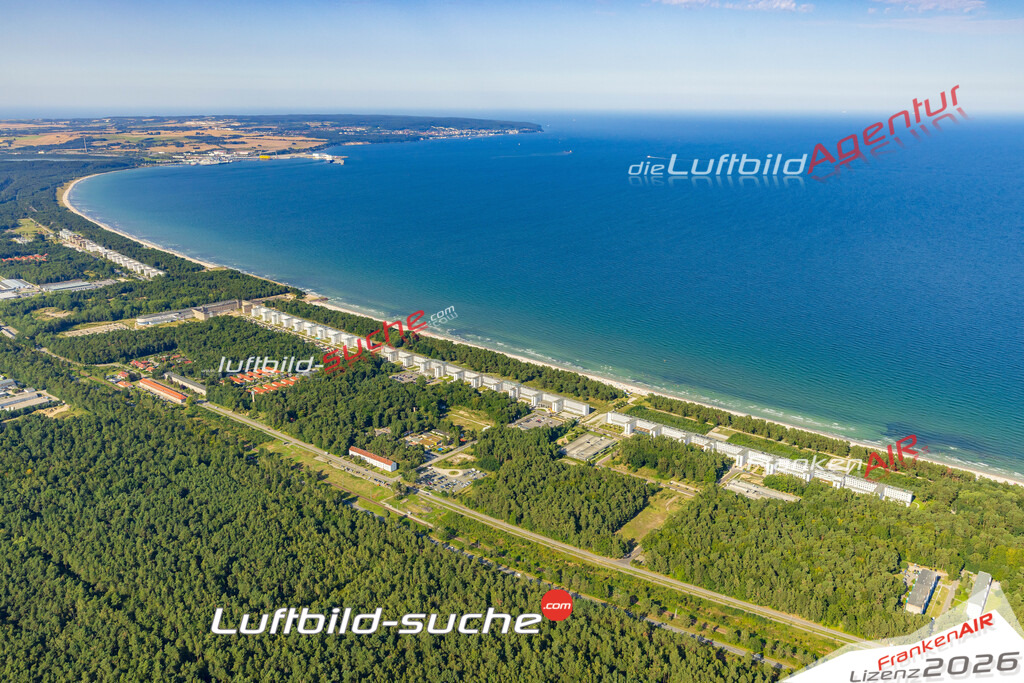 Luftbild Vs Google Maps  Prora  Binz -Das Luftbild wurde 2025 vom UL-Flugzeug heraus erstellt ( keine Drohnenluftbilder ) - Hochauflösende Luftaufnahme -Nicht vergleichbar mit Google Maps oder Satelittenbilder- Die Geschenkidee !Mit Lizenz und Bildrechte bestellbar
