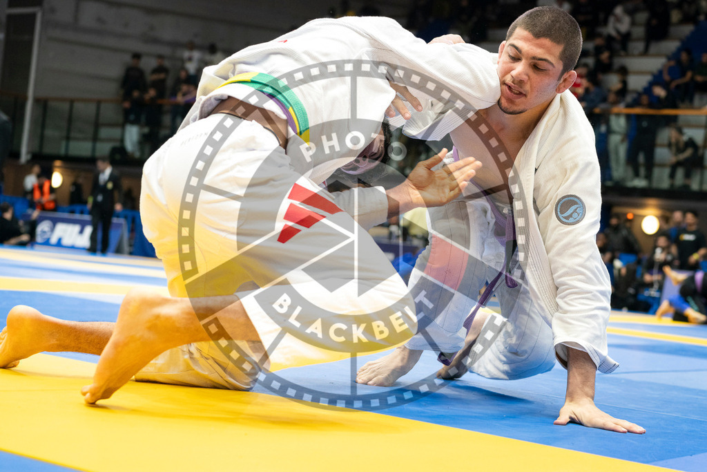 20240123PBB02166 | Fighters compete during the second day of the IBJJF European Championship in Paris, France, on January 23, 2024.