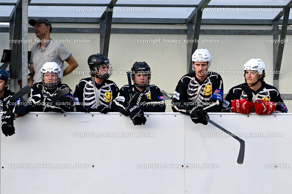 Team Zehenthof vs. HSC Eagles 7.7.2023 | Spielerbank Team Zehenthof, Headcoach Team Zehenthof Novak Martin, #1 Kravanja Kristian, #66 Alagic Adis