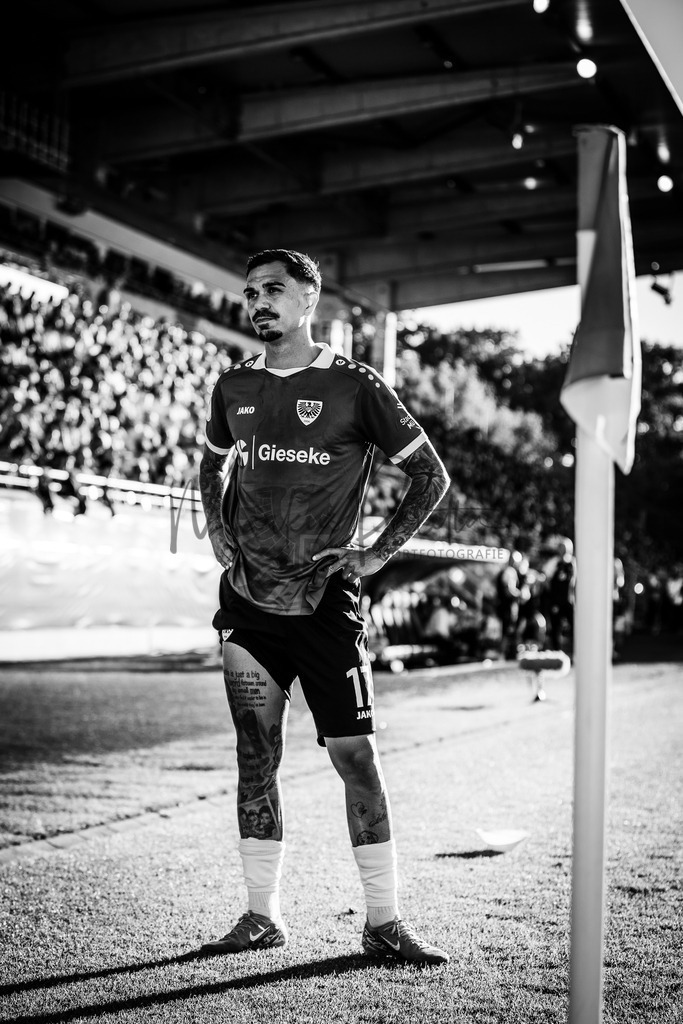 DFB-Pokal 2025/2026, 1. Runde: SC Preußen Münster - Hertha BSC Berlin | Münster, 18.08.2025: DFB-Pokal 2025/2026, 1. Runde, SC Preußen Münster gegen Hertha BSC Berlin im LVM-Preußenstadion in Münster.(Foto: sportfotografie.ms | Markus Paletta) - Realisiert mit Pictrs.com