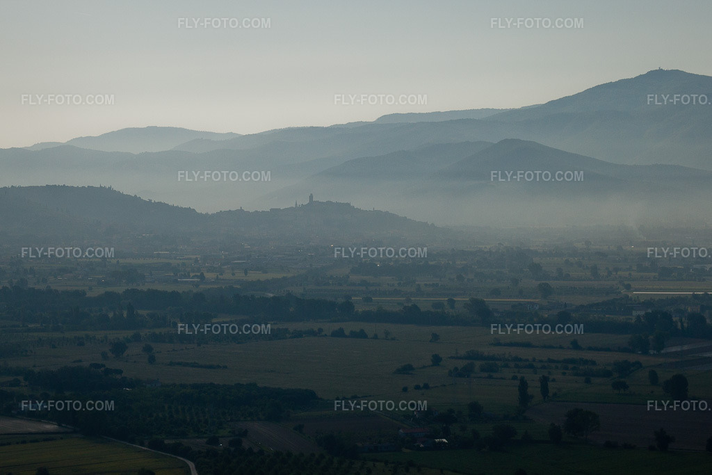 Aerial view: View of the town in Castiglion Fiorentino in the state Arezzo, Italy.Photo: IMG_27896.jpg taken on 05/30/2010 by Werner Riehm/FLY-FOTO.comResolution of the original: 4467 x 2978 px