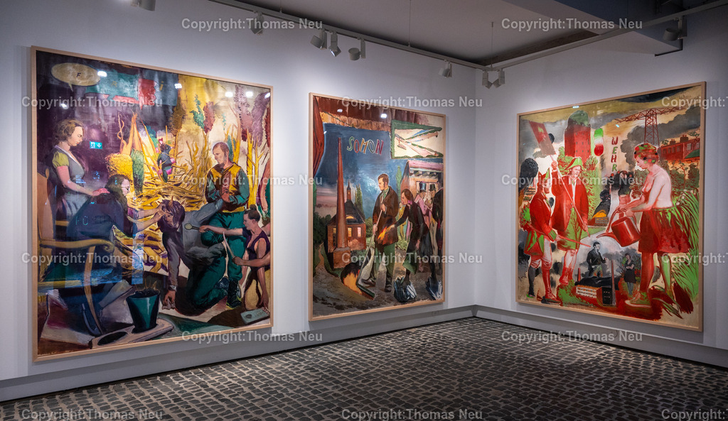 30_Neo_Rauch_Museum_Bensheim | 6.7.2024, bbe, Museum Bensheim, Ausstellung Neo Rauch "im Papiergrund", ,, Bild: Thomas Neu