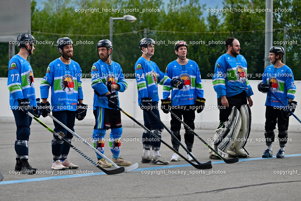 ASKÖ Hockey Villach vs. VAS Ballhockey  | ASKÖ Villach Mannschaft, ASKÖ Hockey Villach vs. VAS Ballhockey , ASKÖ Hockey Villach vs. VAS Ballhockey  am 06.07.2025 in Villach (Alpen Arena ), Austria, (Photo by Bernd Stefan)