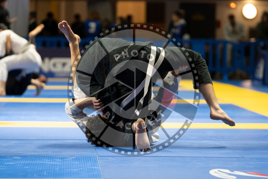 20240119PBB0193 | Fighters compete during the IBJJF European Championship in Paris, France, on January 19, 2024.