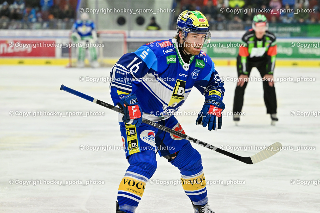 EC IDM WÄRMEPUMPEN VSV vs. EC Red Bull Salzburg | #16 HANCOCK Kevin EC VSV, EC IDM WÄRMEPUMPEN VSV vs. EC Red Bull Salzburg, EC IDM WÄRMEPUMPEN VSV vs. EC Red Bull Salzburg am 17.01.2025 in Villach (Stadthalle Villach), Austria, (Photo by Bernd Stefan)