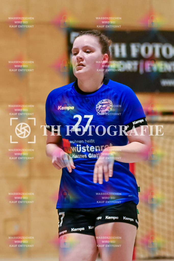 GER, SG Maulburg/Steinen - TuS Helmlingen, Frauen-Handball, Oberliga Suedbaden, 19. Spieltag, Saison 2024/2025, 23.03.2025 | Celine Thallner (TuS Helmlingen, #27)GER, SG Maulburg/Steinen - TuS Helmlingen, Frauen-Handball, Oberliga Suedbaden, 19. Spieltag, Saison 2024/2025, 23.03.2025Foto: TH Fotografie/Thomas Hess