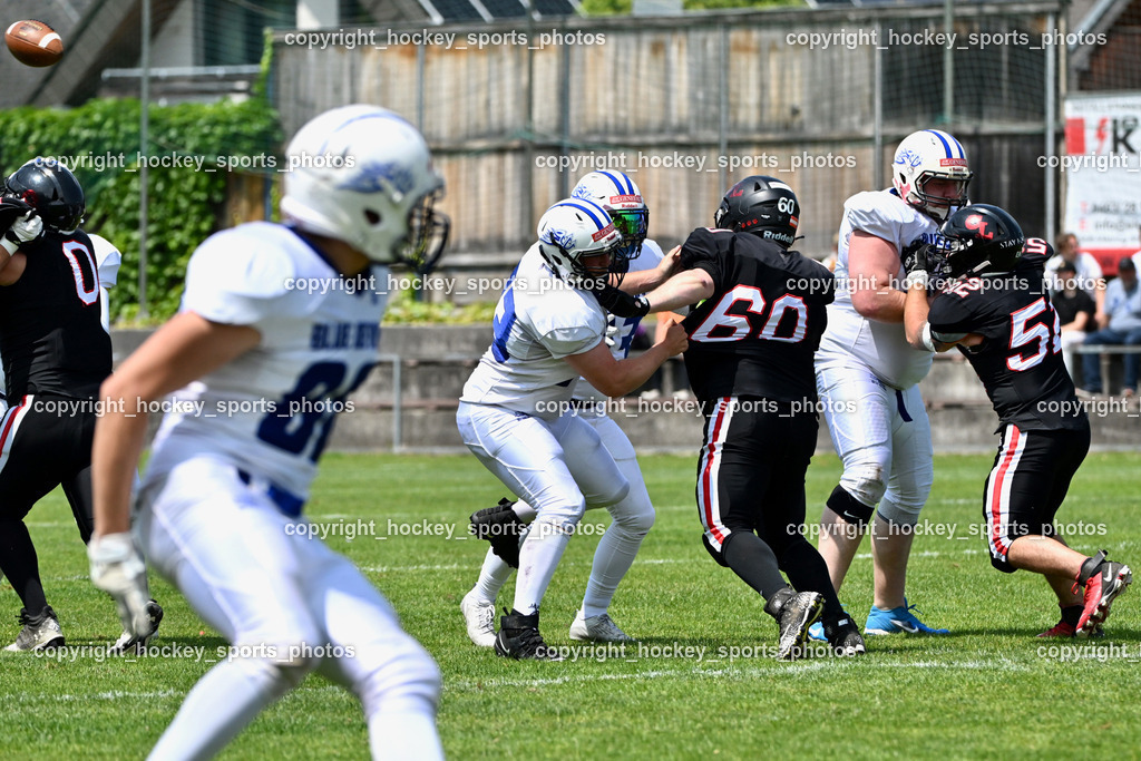 Carinthian Lions vs. Cineplexx Blue Devils | #60 Zenkl Rene Carinthian Lion, #52 Enze Kevin Carinthian Lion, Carinthian Lions vs. Cineplexx Blue Devils, Carinthian Lions vs. Cineplexx Blue Devils am 09.06.2025 in Klagenfurt (ASV Sportplatz), Austria, (Photo by Bernd Stefan)