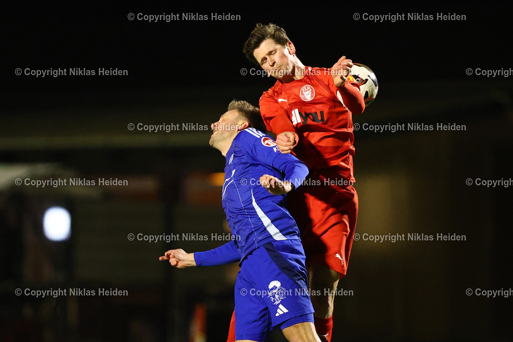 NH_FCKiliaKiel_TuSRotenhof_FlensOberliga_18032026 | #15 Florian Foit (FC Kilia Kiel), #5 Dennis Bienwald (TuS Rotenhof)Fußball I Herren I Flens Oberliga I Saison 2025-2026 I 18. Spieltag I FC Kilia Kiel - TuS Rotenhof I 18.03.2026 I Kilia Stadion